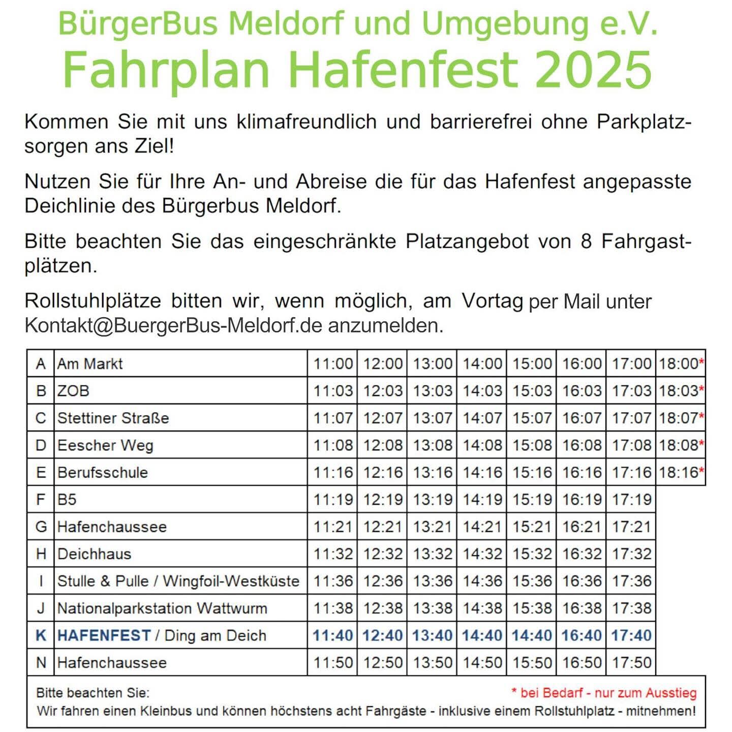 Hafenfest Bus